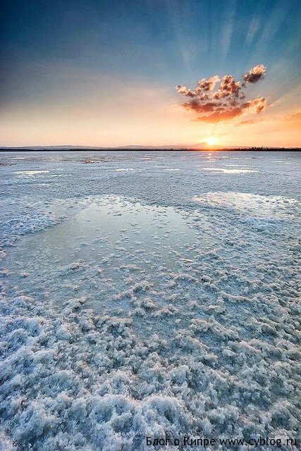 Соленое озеро в Ларнаке