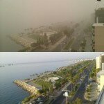 Песчаная буря на Кипре