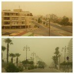 Песчаная буря на Кипре